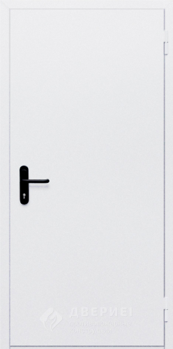 Белая противопожарная однопольная дверь 3-го типа