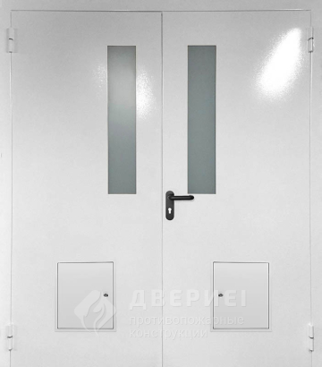 Остеклённая противопожарная дверь с узлами для стыковки №5 фото