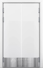 Маятниковая противопожарная дверь двупольная №4 - фото