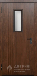 Однопольная противопожарная дверь с МДФ отделкой - фото