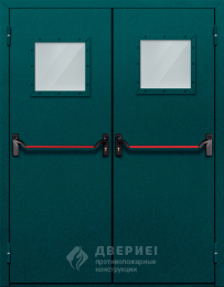 Противопожарная дверь со стеклом EI60