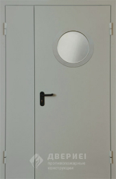 Противопожарная дверь с вентрешетками - фото