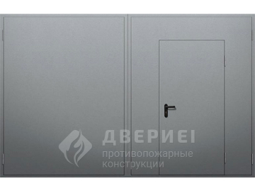 Распашные ворота с калиткой №3